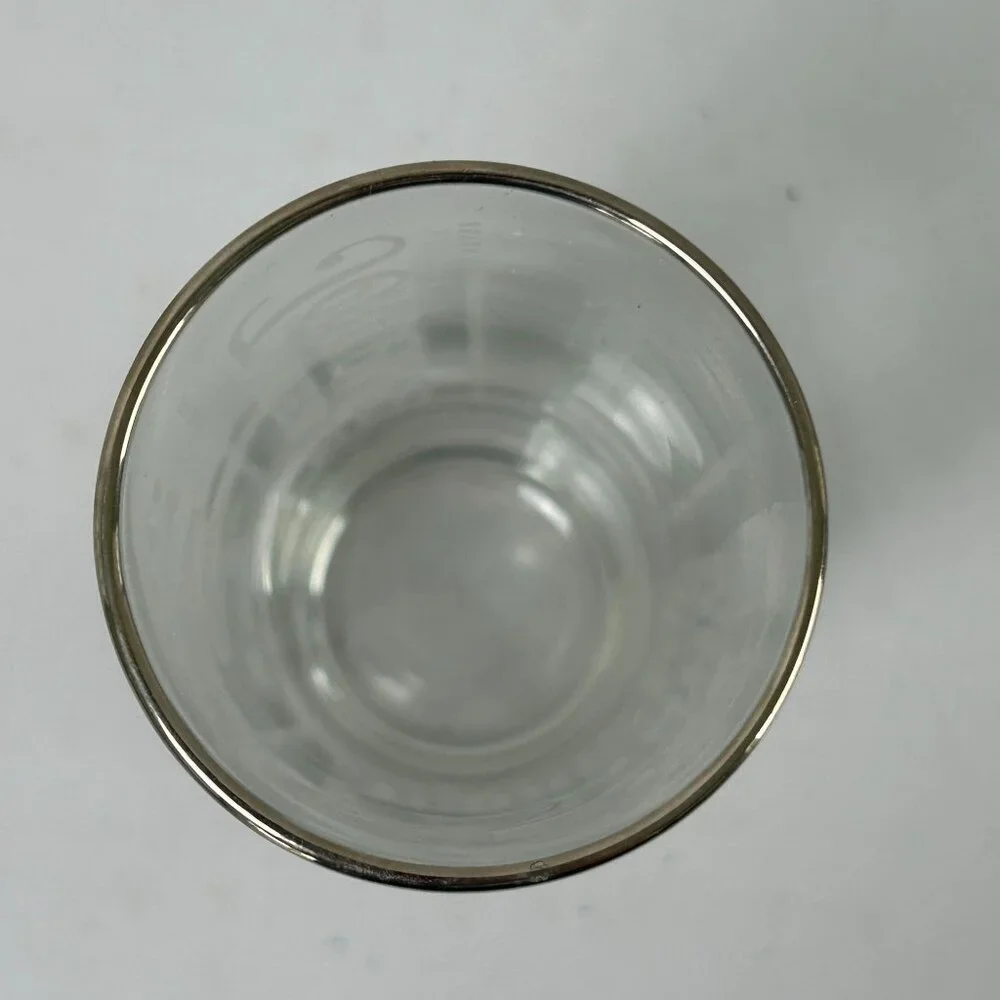 Jack Daniels High Ball Glass Tennessee Whiskey Tall Silver Rim Sour Mash - Picture 7 of 10
